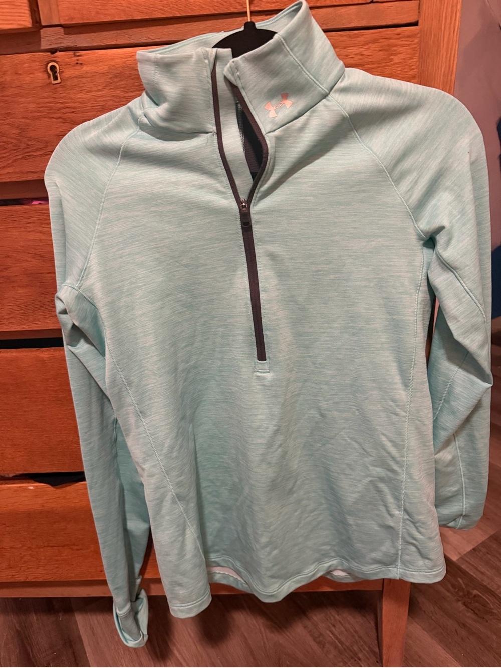 Under Armour Mint Green Quarter-Zip Pullover